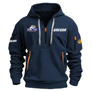 Gregor KingKat Tournament Hoodie Half Zipper HCAH11501GRKK Hoodie
