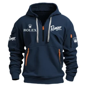 Ranger Rolex Exclusive Logo Hoodie Half Zipper HCAH11501RBRL Hoodie