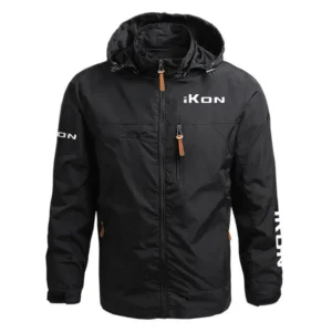 iKon Exclusive Logo Waterproof Outdoor Jacket Detachable Hood HCPDJH611IBZ Jacket