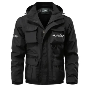 Avid Exclusive Logo Waterproof Multi Pocket Jacket Detachable Hood and Sleeves HCPDMPJ529AVZ Jacket