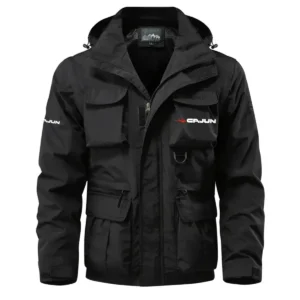 Cajun Exclusive Logo Waterproof Multi Pocket Jacket Detachable Hood and Sleeves HCPDMPJ529CJZ Jacket