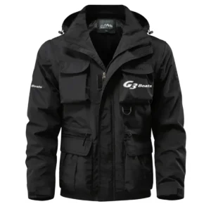 G3 Exclusive Logo Waterproof Multi Pocket Jacket Detachable Hood and Sleeves HCPDMPJ529G3Z Jacket