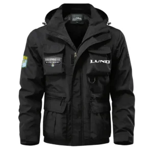 Lund Bassmaster Elite Waterproof Multi Pocket Jacket Detachable Hood and Sleeves HCPDMPJ529LBE Jacket