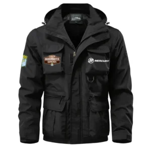 Mercury Bassmaster Opens Waterproof Multi Pocket Jacket Detachable Hood and Sleeves HCPDMPJ529MO Jacket