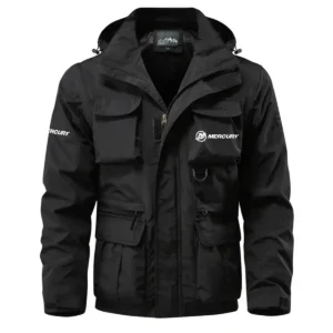 Mercury Exclusive Logo Waterproof Multi Pocket Jacket Detachable Hood and Sleeves HCPDMPJ529MZ Jacket