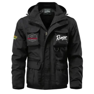 Ranger Crappie Master Waterproof Multi Pocket Jacket Detachable Hood and Sleeves HCPDMPJ529RBCR Jacket