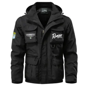 Ranger Bassmaster Elite Waterproof Multi Pocket Jacket Detachable Hood and Sleeves HCPDMPJ529RBE Jacket