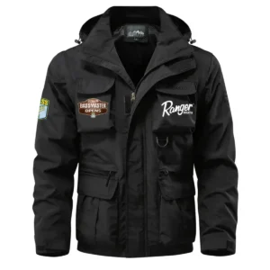 Ranger Bassmaster Opens Waterproof Multi Pocket Jacket Detachable Hood and Sleeves HCPDMPJ529RBO Jacket