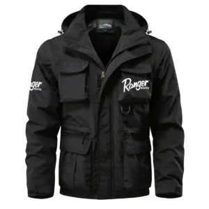 Ranger Exclusive Logo Waterproof Multi Pocket Jacket Detachable Hood and Sleeves HCPDMPJ529RBZ Jacket