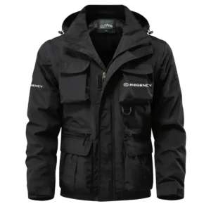 Regency Exclusive Logo Waterproof Multi Pocket Jacket Detachable Hood and Sleeves HCPDMPJ529REZ Jacket