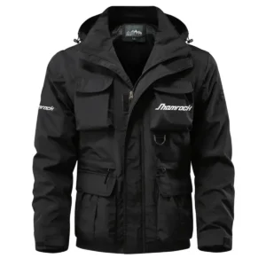 Shamrock Exclusive Logo Waterproof Multi Pocket Jacket Detachable Hood and Sleeves HCPDMPJ529SHZ Jacket