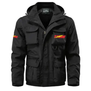 Storm Exclusive Logo Waterproof Multi Pocket Jacket Detachable Hood and Sleeves HCPDMPJ529SOZ Jacket