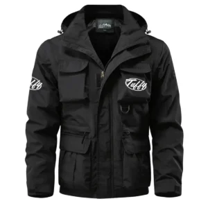 Tuffy Exclusive Logo Waterproof Multi Pocket Jacket Detachable Hood and Sleeves HCPDMPJ529TUZ Jacket