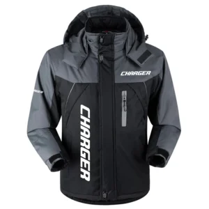Charger Exclusive Logo Outdoor Charging Suit Plush Waterproof Windproof Jacket Detachable Hood HCPDPCS1409CGZ Jacket