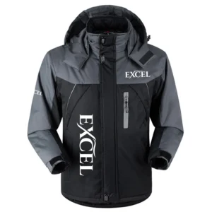 Excel Exclusive Logo Outdoor Charging Suit Plush Waterproof Windproof Jacket Detachable Hood HCPDPCS1409EXZ Jacket