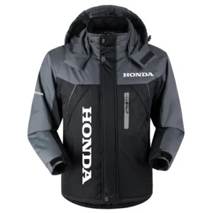 Honda Exclusive Logo Outdoor Charging Suit Plush Waterproof Windproof Jacket Detachable Hood HCPDPCS1409HOZ Jacket