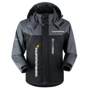 Humminbird Exclusive Logo Outdoor Charging Suit Plush Waterproof Windproof Jacket Detachable Hood HCPDPCS1409HUZ Jacket
