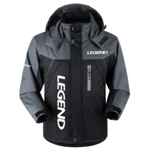 Legend Bass Boat Exclusive Logo Outdoor Charging Suit Plush Waterproof Windproof Jacket Detachable Hood HCPDPCS1409LEBZ Jacket