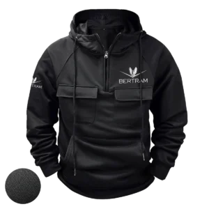 Bertram Yacht Exclusive Logo Tactical Quarter Zip Hoodie HCPDTQH8BHZ Hoodie