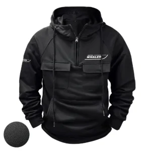 Boston Whaler Exclusive Logo Tactical Quarter Zip Hoodie HCPDTQH8BWZ Hoodie