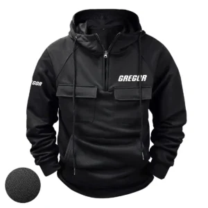 Gregor Exclusive Logo Tactical Quarter Zip Hoodie HCPDTQH8GRZ Hoodie