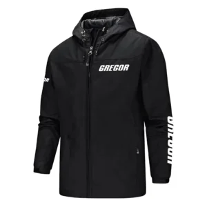 Gregor Exclusive Logo Softshell Rain Jacket, Waterproof, Breathable, Windbreaker Jacket TTFS2DRJ11501GRZ Jacket