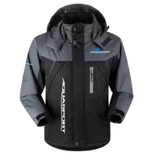Aquasport Exclusive Logo Outdoor Charging Suit Plush Waterproof Windproof Jacket Detachable Hood TTPDPCS2409ASZ Jacket