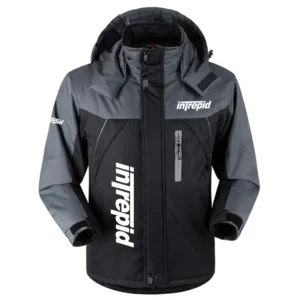 Intrepid Exclusive Logo Outdoor Charging Suit Plush Waterproof Windproof Jacket Detachable Hood TTPDPCS2409INZ Jacket
