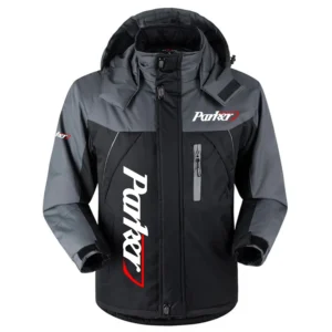 Parker Exclusive Logo Outdoor Charging Suit Plush Waterproof Windproof Jacket Detachable Hood TTPDPCS2409PAZ Jacket