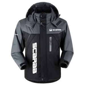 Scarab Exclusive Logo Outdoor Charging Suit Plush Waterproof Windproof Jacket Detachable Hood TTPDPCS2409SCRZ Jacket