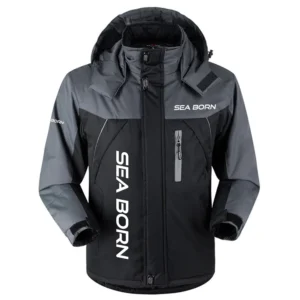 Sea Born Exclusive Logo Outdoor Charging Suit Plush Waterproof Windproof Jacket Detachable Hood TTPDPCS2409SEBZ Jacket