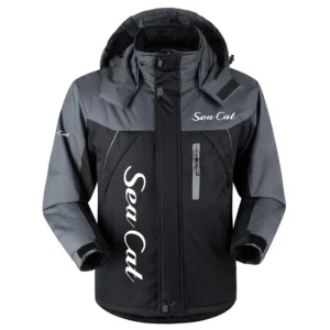 Sea Cat Exclusive Logo Outdoor Charging Suit Plush Waterproof Windproof Jacket Detachable Hood TTPDPCS2409SECZ Jacket