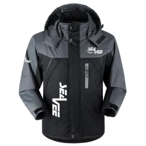 Sea Vee Exclusive Logo Outdoor Charging Suit Plush Waterproof Windproof Jacket Detachable Hood TTPDPCS2409SEVZ Jacket