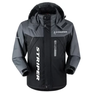 Striper Exclusive Logo Outdoor Charging Suit Plush Waterproof Windproof Jacket Detachable Hood TTPDPCS2409SPEZ Jacket