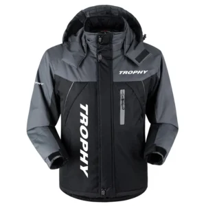 Trophy Exclusive Logo Outdoor Charging Suit Plush Waterproof Windproof Jacket Detachable Hood TTPDPCS2409TOZ Jacket
