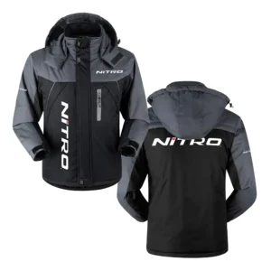 Nitro Exclusive Logo Outdoor Charging Suit Plush Waterproof Windproof Jacket Detachable Hood HCPDPCS1409NZ-B Jacket