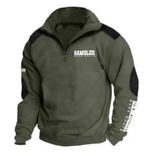 Gambler Exclusive Logo Tactical Quarter-Zip Sweatshirt TTFSSCS2510GBZ Sweatshirt