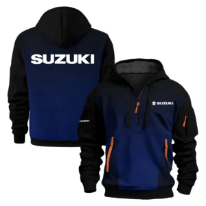 Suzuki Exclusive Logo Hoodie Half Zipper TTFSHHZ3D081902SUZ Hoodie