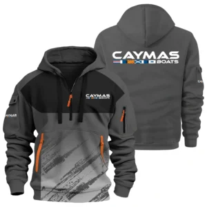 Caymas Exclusive Logo Hoodie Half Zipper TTFSHHZ3D081904CBZ Hoodie