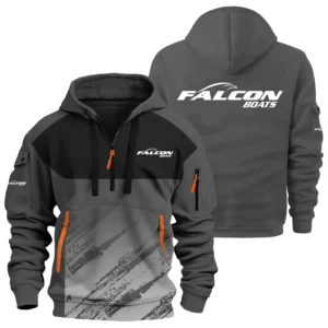 Falcon Exclusive Logo Hoodie Half Zipper TTFSHHZ3D081904FAZ Hoodie
