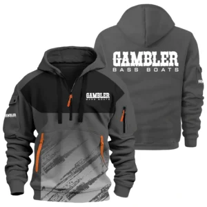 Gambler Exclusive Logo Hoodie Half Zipper TTFSHHZ3D081904GBZ Hoodie