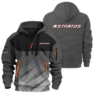 Stratos Exclusive Logo Hoodie Half Zipper TTFSHHZ3D081904SAZ Hoodie