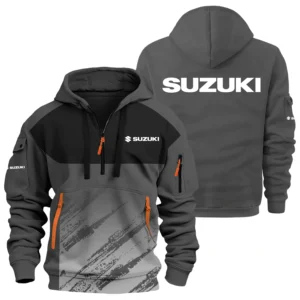 Suzuki Exclusive Logo Hoodie Half Zipper TTFSHHZ3D081904SUZ Hoodie