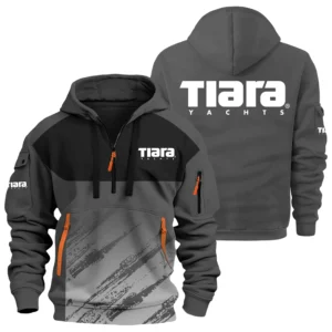 Tiara Yachts Exclusive Logo Hoodie Half Zipper TTFSHHZ3D081904TYZ Hoodie