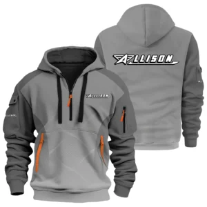 Allison Exclusive Logo Hoodie Half Zipper TTFSHHZ3D081905ALZ Hoodie