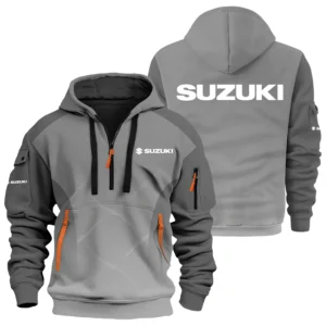 Suzuki Exclusive Logo Hoodie Half Zipper TTFSHHZ3D081905SUZ Hoodie