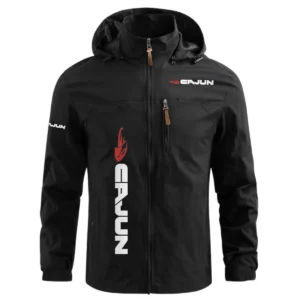 Cajun Exclusive Logo Waterproof Windbreaker Jacket Detachable Hood TTFSWOJN2510CJZ Jacket