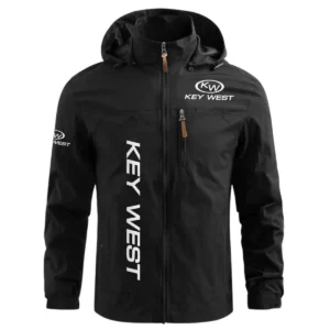 Key West Exclusive Logo Waterproof Windbreaker Jacket Detachable Hood TTFSWOJN2510KWZ Jacket