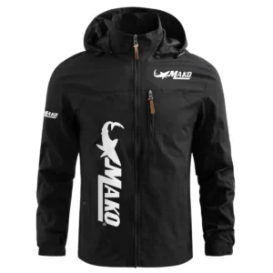 Mako Exclusive Logo Waterproof Windbreaker Jacket Detachable Hood TTFSWOJN2510MAZ Jacket