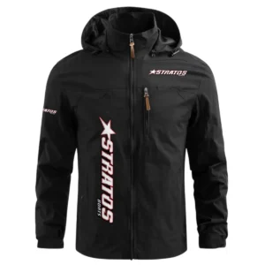 Stratos Exclusive Logo Waterproof Windbreaker Jacket Detachable Hood TTFSWOJN2510SAZ Jacket